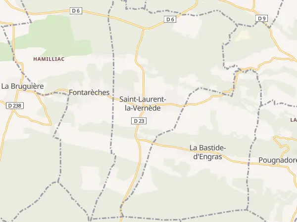 Plan de Saint-Laurent-la-Vernède