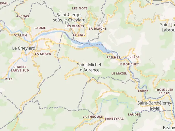 Plan de Saint-Michel-d’Aurance