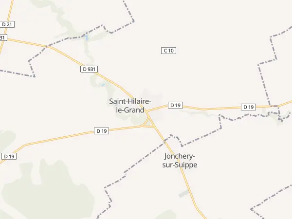 Plan de Saint-Hilaire-le-Grand