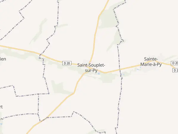 Plan de Saint-Souplet-sur-Py