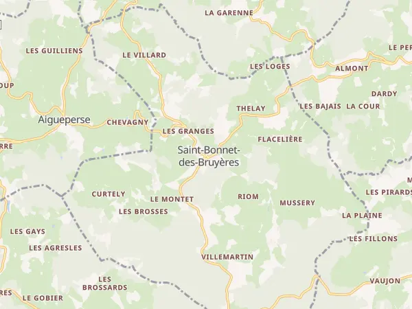 Plan de Saint-Bonnet-des-Bruyères