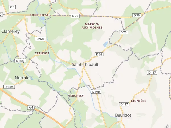Plan de Saint-Thibault