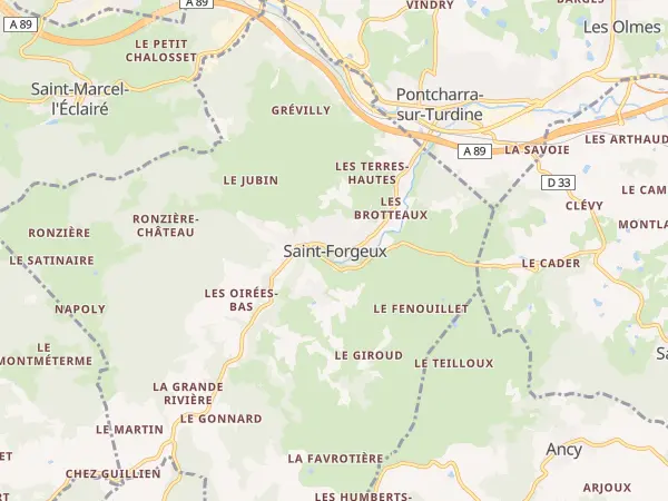 Plan de Saint-Forgeux