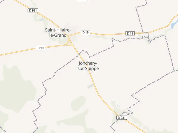 Plan de Jonchery-sur-Suippe