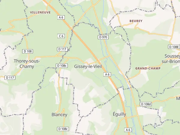 Plan de Gissey-le-Vieil