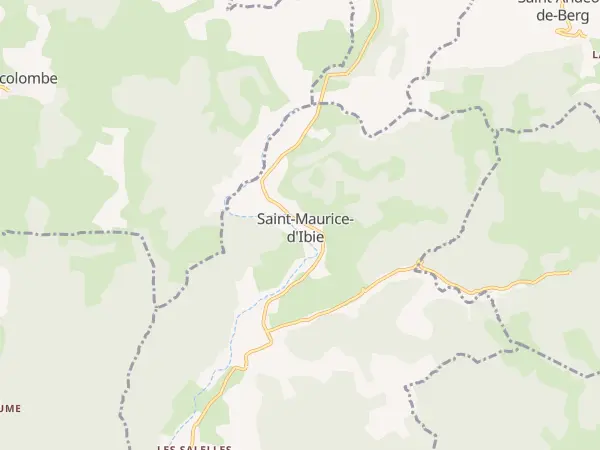 Plan de Saint-Maurice-d’Ibie