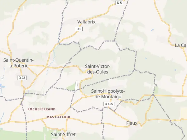 Plan de Saint-Victor-des-Oules