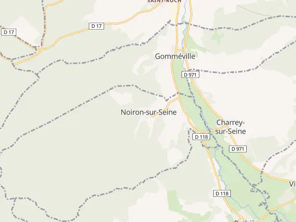 Plan de Noiron-sur-Seine