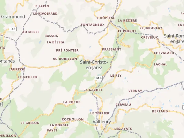 Plan de Saint-Christo-en-Jarez