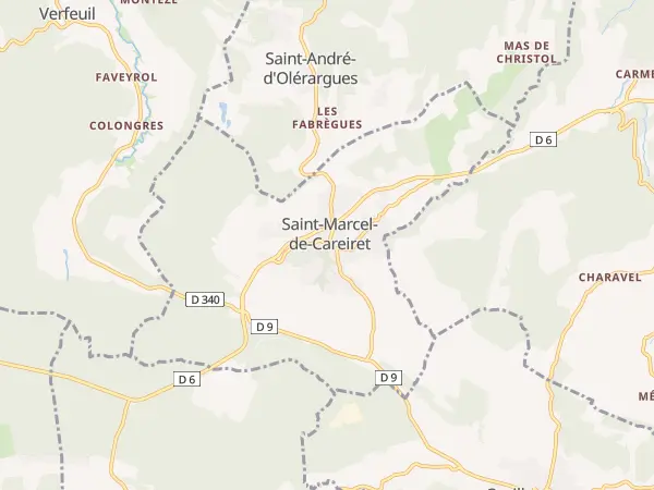 Plan de Saint-Marcel-de-Careiret