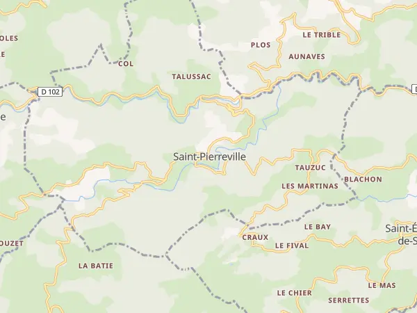 Plan de Saint-Pierreville