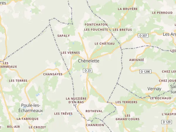 Plan de Chénelette