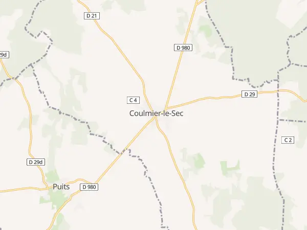 Plan de Coulmier-le-Sec