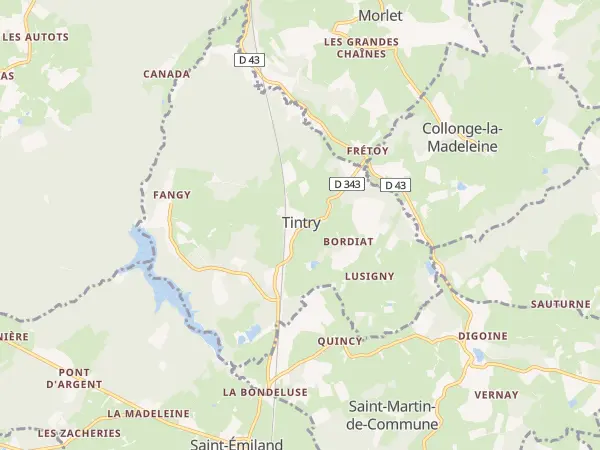 Plan de Tintry