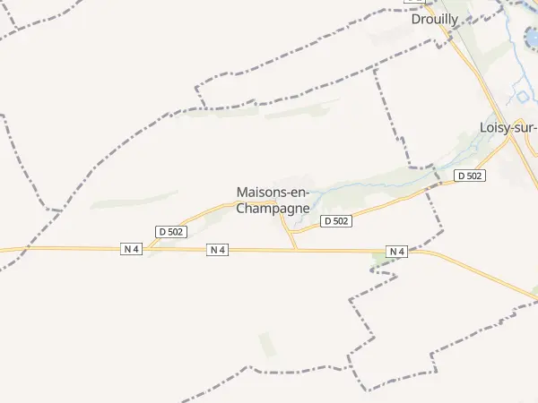 Plan de Maisons-en-Champagne