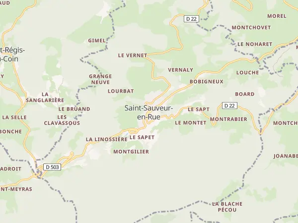 Plan de Saint-Sauveur-en-Rue
