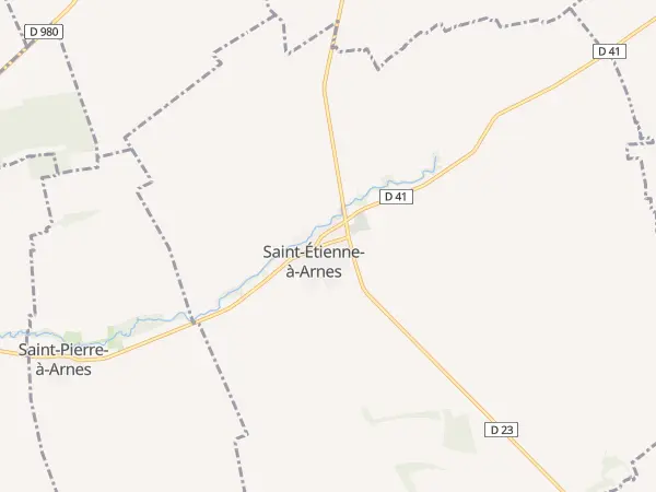 Plan de Saint-Étienne-à-Arnes