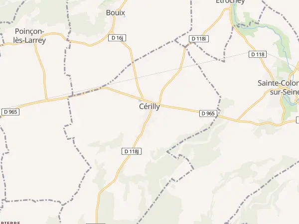 Plan de Cérilly