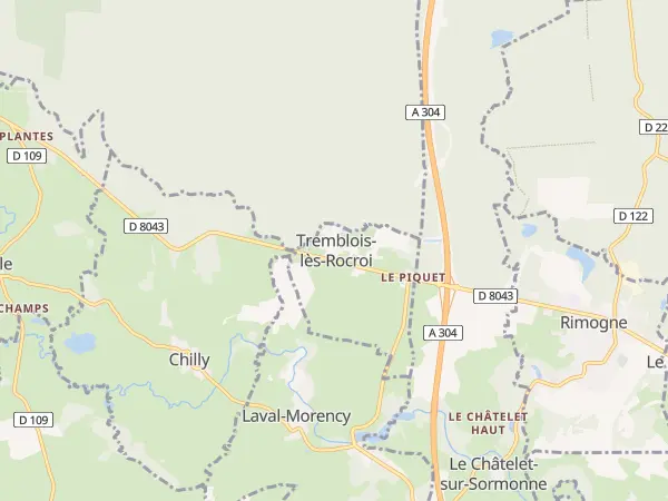 Plan de Tremblois-lès-Rocroi