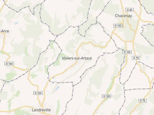 Plan de Viviers-sur-Artaut