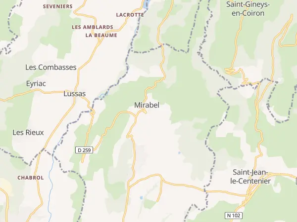 Plan de Mirabel