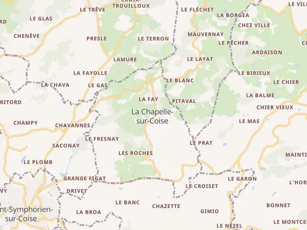 Plan de La Chapelle-sur-Coise
