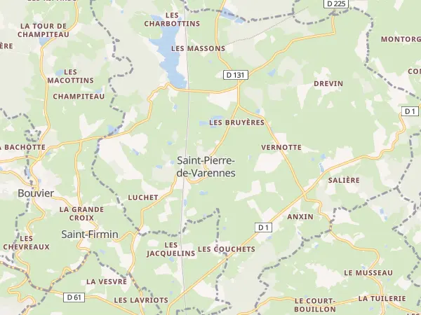 Plan de Saint-Pierre-de-Varennes