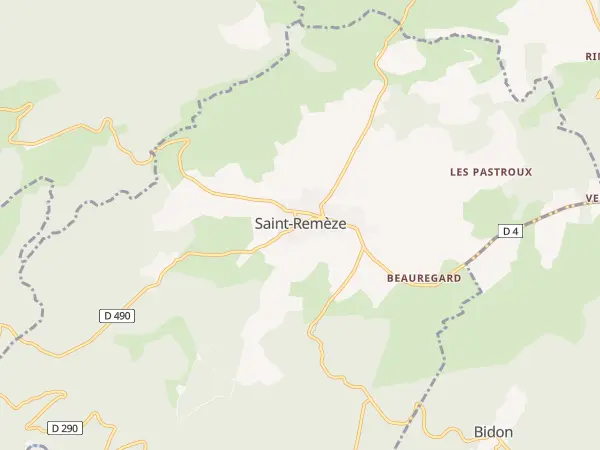 Plan de Saint-Remèze