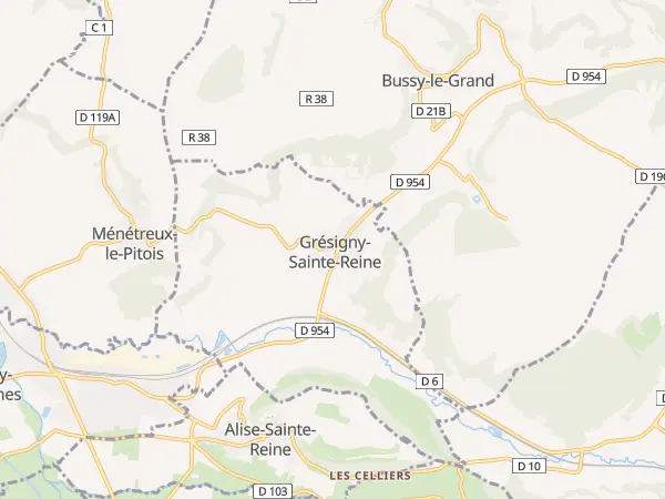 Plan de Grésigny-Sainte-Reine