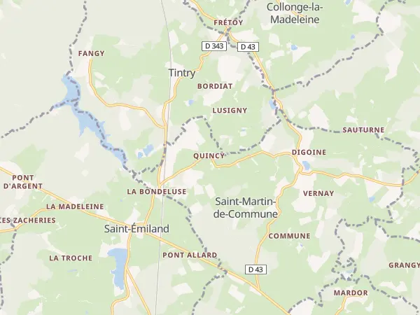 Plan de Saint-Martin-de-Commune