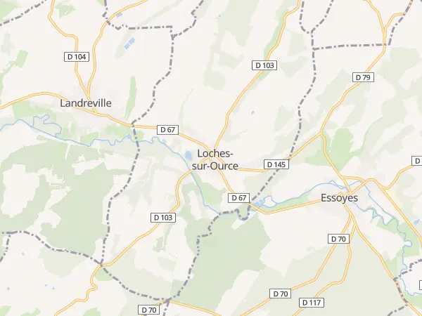 Plan de Loches-sur-Ource