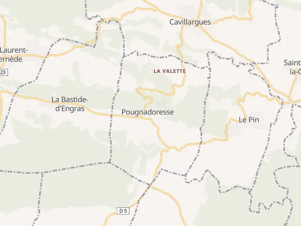 Plan de Pougnadoresse