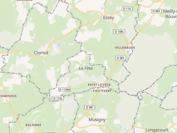 Plan du Fête