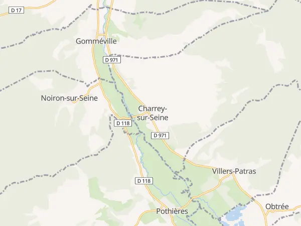 Plan de Charrey-sur-Seine