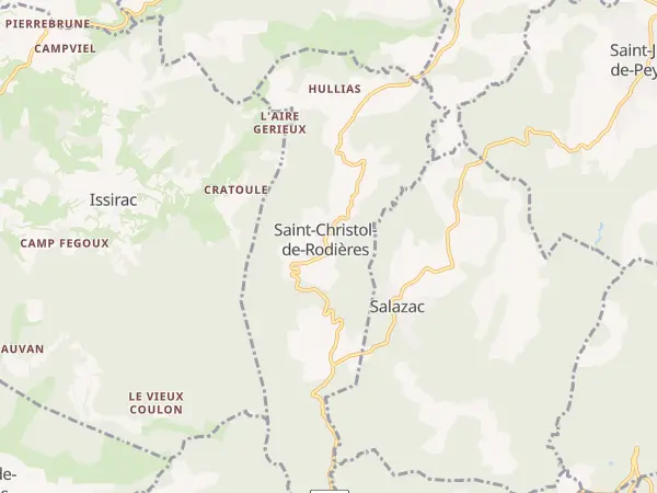 Plan de Saint-Christol-de-Rodières