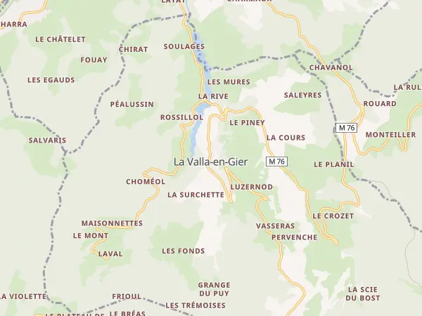 Plan de La Valla-en-Gier