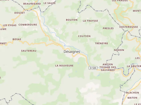 Plan de Désaignes