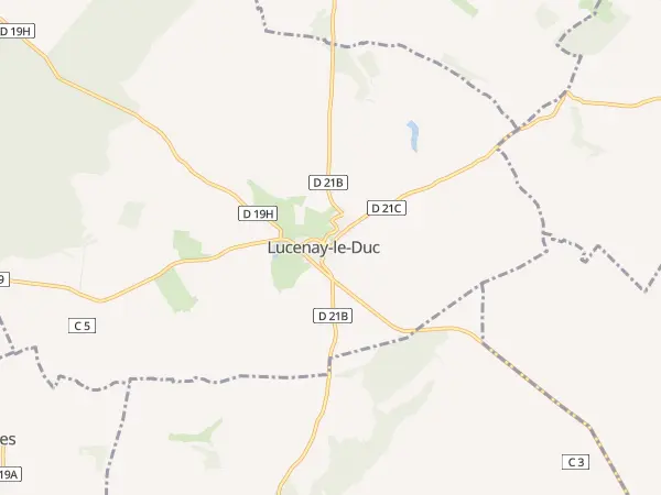 Plan de Lucenay-le-Duc