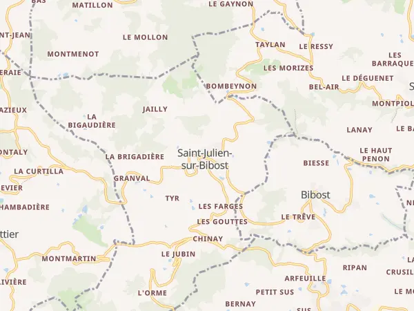 Plan de Saint-Julien-sur-Bibost