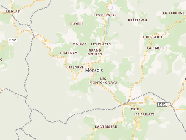 Plan de Deux-Grosnes