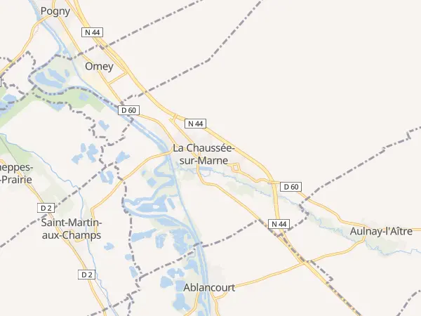 Plan de La Chaussée-sur-Marne