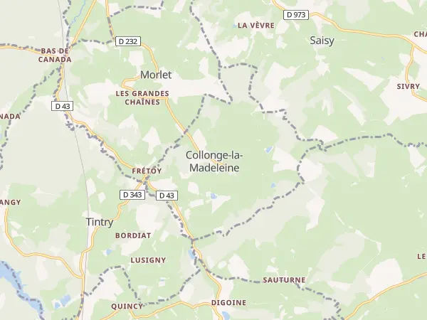 Plan de Collonge-la-Madeleine