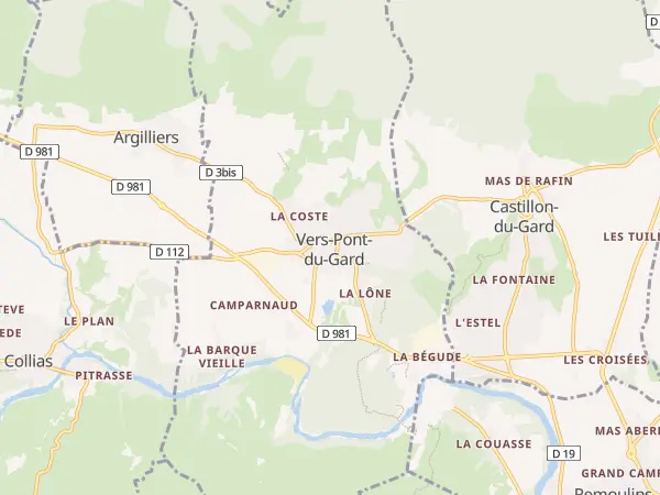 Plan de Vers-Pont-du-Gard