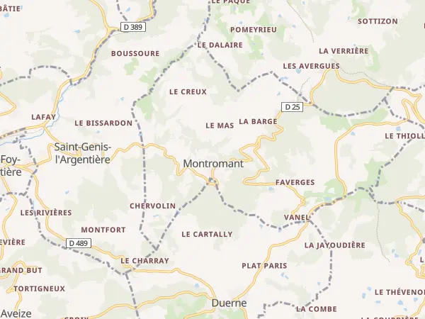 Plan de Montromant
