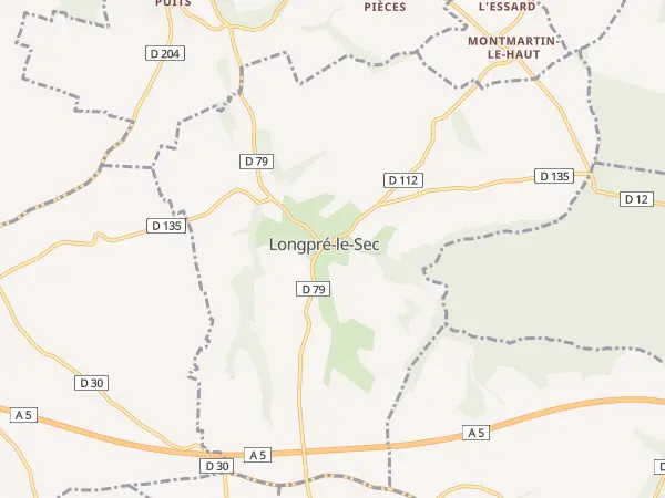 Plan de Longpré-le-Sec