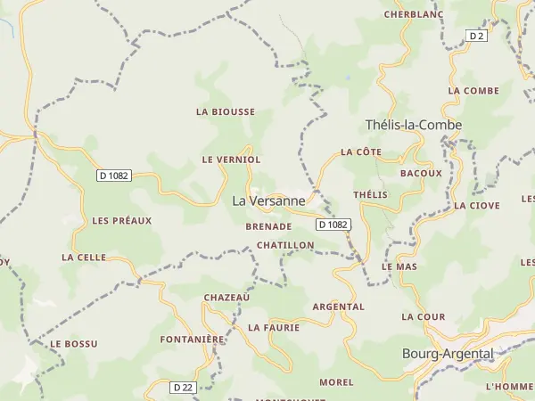 Plan de La Versanne