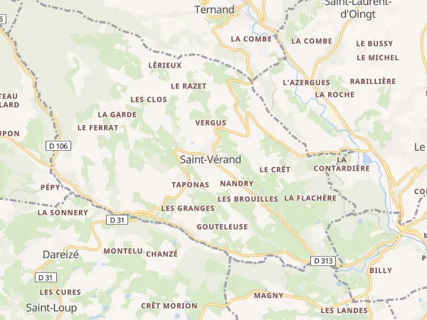 Plan de Saint-Vérand