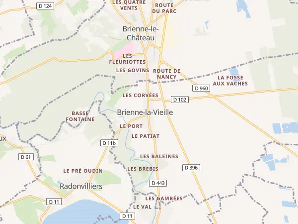 Plan de Brienne-la-Vieille