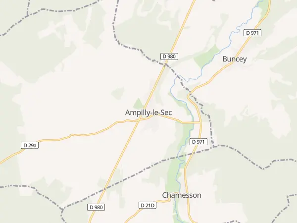 Plan de Ampilly-le-Sec