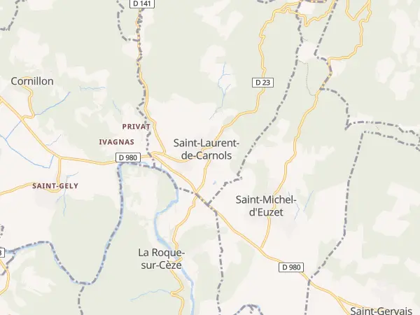 Plan de Saint-Laurent-de-Carnols